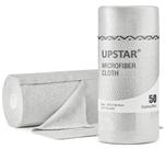 Pano de limpeza de microfibra UPSTAR 30x30cm 50 pacotes/rolo cinza