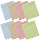 Pano de limpeza de microfibra Wisdompro, pacote com 8, 14,5 x 17,5 cm Pano de limpeza de microfibra Wisdompro, pacote com 8, 14,5 x 17,5 cm