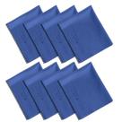 Pano de limpeza de microfibra Wisdompro, pacote com 8, 15x18cm, azul Pano de limpeza de microfibra Wisdompro, pacote com 8, 15x18cm, azul