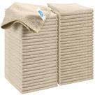 Pano de limpeza HOMEXCEL Microfiber Brown, pacote com 50, 30x30cm