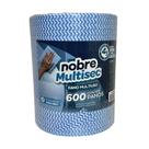 Pano De Limpeza Multiuso Nobre 600 Panos Rolo 240 Mt Azul