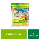 Pano de Pia SCOTH Brite Amarelo 40CM X 38CM 2 Unidades