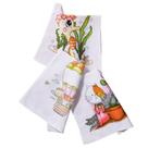 Pano De Prato Bainha Estampado Atacado Kit Com 12 Peças