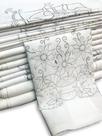 Pano de Prato Bainha Riscado Engomatextil Estampas Variadas para Pintar 100% Algodão 45x70cm