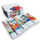 Pano De Prato Com Bainha Estampado Grande- 12 Unidade