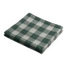 Pano De Prato Copa KazzaVip Maquinetado 95% Algodão 5% Poliéster Xadrez 45cmx71cm Verde