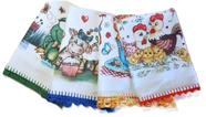 Pano de Prato de algodão tamanho 67 x 42 cm Kit com 4 unidades Pano de Prato de algodão tamanho 67 x 42 cm Kit com 4 unidades