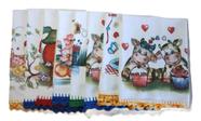 Pano de Prato de algodão tamanho 67 x 42 cm Kit com 9 unidades Pano de Prato de algodão tamanho 67 x 42 cm Kit com 9 unidades