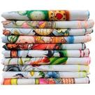 Pano De Prato Estampado Bainha Kit Com 10 Peças 100% algodão