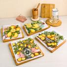 Pano De Prato Estampas Limãozinho Master Chef Kit com 10 Pano De Prato Estampas Limãozinho Master Chef Kit com 10