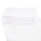 Pano de Prato Liso Branco Kit 10 Unidades
