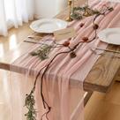 Pano de queijo rosa Table Runner Keketo Christmas Blush 3m