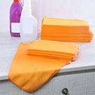 PANO LIMPEZA FLANELA 34x50cm ALGODÃO LARANJA PANOSUL - KIT C/12