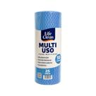 Pano Multiuso Azul Rolo com 28cm x 25m Life Clean