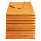 Pano Multiuso Reutilizável Microfibra Toalha Flanela Limpeza Laranja Rodabrill 10un