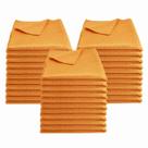 Pano Multiuso Reutilizável Microfibra Toalha Flanela Limpeza Laranja Rodabrill 30un