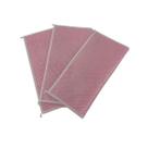 Pano Multiuso Rosa Kit 3 Arame Metalico Limpeza Cozinha Fio de Prata
