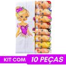 Pano Para Fazer Saia Crochê Boneca Artesã Glitter Kit C/10