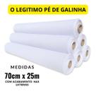 Pano Pé de Galinha Alvejado Rolo 25m x 70cm Tecido Alvejado Alta Qualidade para Limpeza Profissional e Doméstica