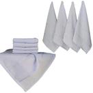 Pano Prato Trabalhado Tipo Riscadinho Com RAYON e Bainha 4 Lados 45x70 cm Kit Com 12