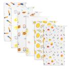Panos de arroto para bebês Norinori, pacote com 6, 51 x 25 cm, 100% algodão