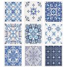 Panos de cozinha suecos WILLBOND Blue Style 9 peças