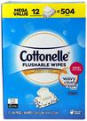 Panos de limpeza laváveis Cottonelle 3,63 kg Safe Flush Tech