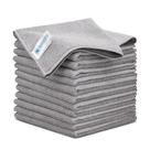 Panos de limpeza Microfiber Wholesale Pro 30x30cm Cinza x12