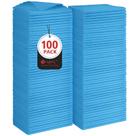 Panos de limpeza Orighty Shop Towels, pacote com 100 unidades, microfibra, azul