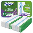 Panos de limpeza úmidos Swiffer Sweeper 24 unidades de lavanda e baunilha