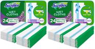 Panos de limpeza úmidos Swiffer Sweeper Lavender Vanilla x24