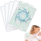 Panos para arrotar para bebês SATINIOR Sublimation Blank, 5 peças, brancos