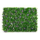 Pantalla de Cercado Expandible Artificial con Flores 2m