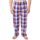Pantalón de Pijama IZOD Ajuste Relajado de Popelina Estampada con Cordón para Hombre en Cuadros Rojo/Azul Pantalón de Pijama IZOD Ajuste Relajado de Popelina Estampada con Cordón para Hombre en Cuadros Rojo/Azul