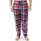Pantalón de Pijama para Hombre IZOD Micro Suede de Forro Polar en Cuadros Rojos Talla L