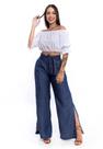 Pantalona Jeans Com Lastéx