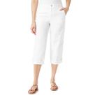 Pantalones Capris Cargo Gloria Vanderbilt Vintage Blanco 53 cm