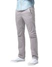 Pantalones Casual para Hombre Ajuste Slim Pierna Recta Gris Plata