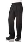 Pantalones de Chef Esenciales para Hombre Chef Works Baggy con Cierre Negro M