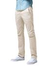 Pantalones de Corte Slim Fit de Pierna Recta Casual en Rosa Pálido, Talla 38