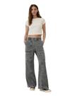 Pantalones GAP de pierna ancha estilo utilitario, color negro lavado, talla XL