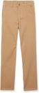 Pantalones IZOD Burnished Khaki Planos de Sarga Talla 12 Slim