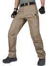 Pantalones Tácticos FREE SOLDIER Resistentes al Agua Cargo Marrón 36W x 32L