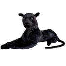 Pantera Negra De Pelúcia Realista Grande Onça Leopardo Pantera Negra De Pelúcia Realista Grande Onça Leopardo