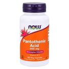 Pantothenic Acid Ácido Pantotênico 500mg 100 Vcaps Now Foods