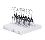Pants Hangers Amber Home White Wooden com veludo antiderrapante (10) Pants Hangers Amber Home White Wooden com veludo antiderrapante (10)