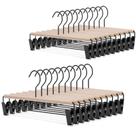 Pants Hangers Nature Smile Deluxe Beech Wood, pacote com 20