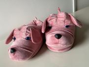 Pantufa 3D adulto Cachorro Rosa