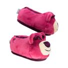Pantufa 3D Ursinho Lotso Toy Story 3 Pixar Disney Zona Criativa Licenciada Confortável Presente Unissex Cor:RoxoTamanho