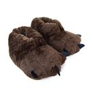 Pantufa Adulto Pé Quentinho Pata Garra Marrom